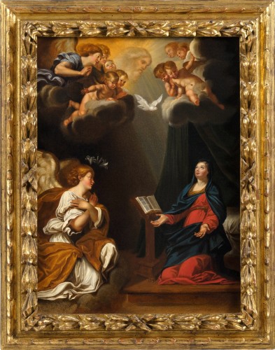 Annunciation -  workshop of Francesco Albani, (1578 - 1660)